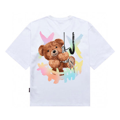 [étiquette d'amour] Smiley Clown UFO Teddy Premium Oversize Tee