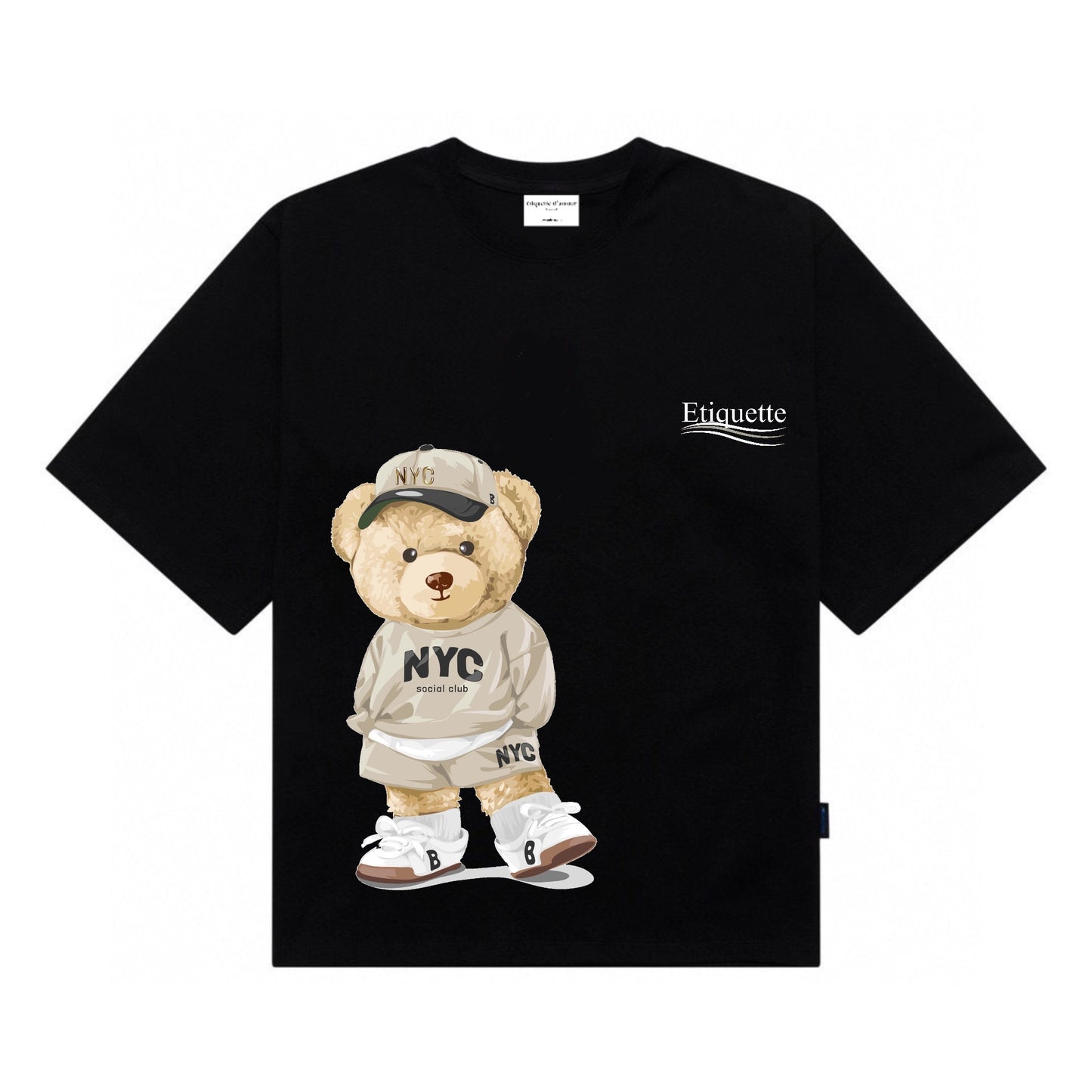 [étiquette d'amour] NYC Teddy Bear Premium Oversize Tee