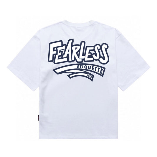 [étiquette d'amour] Fearless Blue/White Basic Premium Oversize Tee