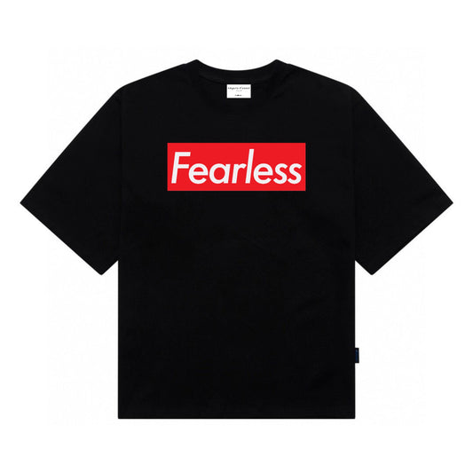 [étiquette d'amour] Fearless Red/White Basic Premium Oversize Tee