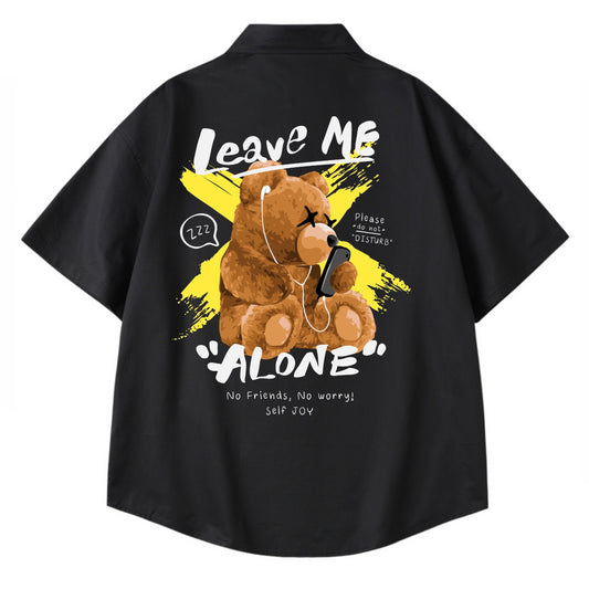 [etiquette d'amour] Leave Me Alone Relaxed Oversize Shirt
