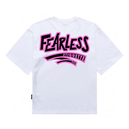 [étiquette d'amour] Fearless Black Pink Teddy Premium Oversize Tee