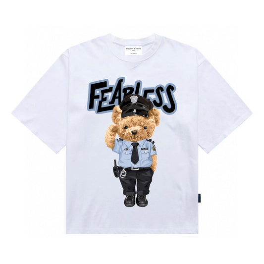 [étiquette d'amour] Fearless Police Teddy Premium Oversize Tee