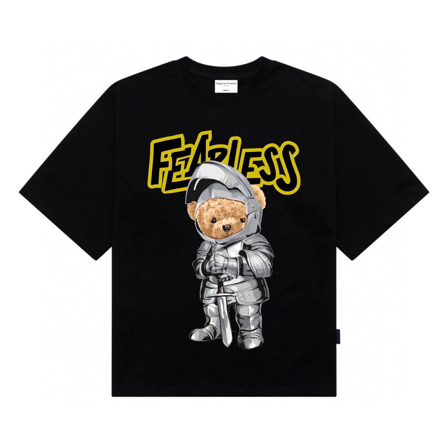 [étiquette d'amour] Fearless Knighted Teddy Premium Oversize Tee