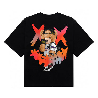 [étiquette d'amour] Smiley Clown Selfie Teddy Premium Oversize Tee