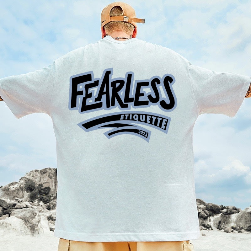 [étiquette d'amour] Fearless Police Teddy Premium Oversize Tee