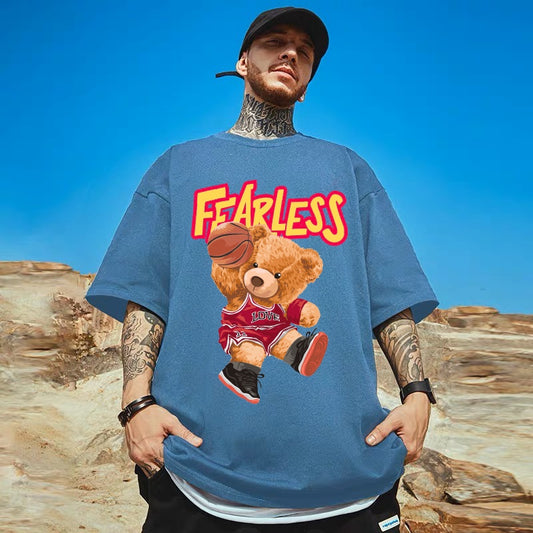 [étiquette d'amour] Fearless Basketball Teddy Premium Oversize Tee