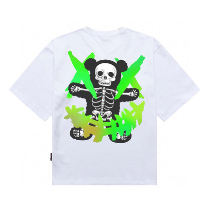 [étiquette d'amour] Smiley Clown Skull Teddy Premium Oversize Tee