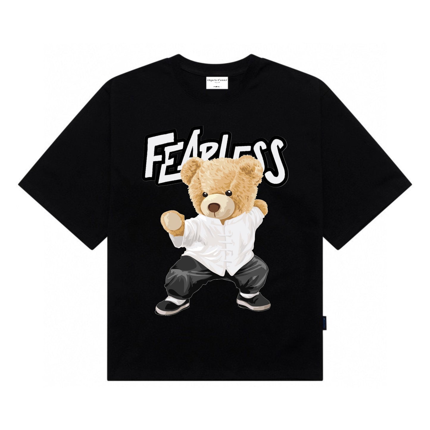 [étiquette d'amour] Fearless Wushu Teddy Premium Oversize Tee
