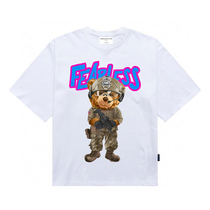 [étiquette d'amour] Fearless Soldier Teddy Premium Oversize Tee