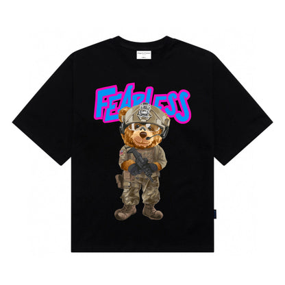 [étiquette d'amour] Fearless Soldier Teddy Premium Oversize Tee