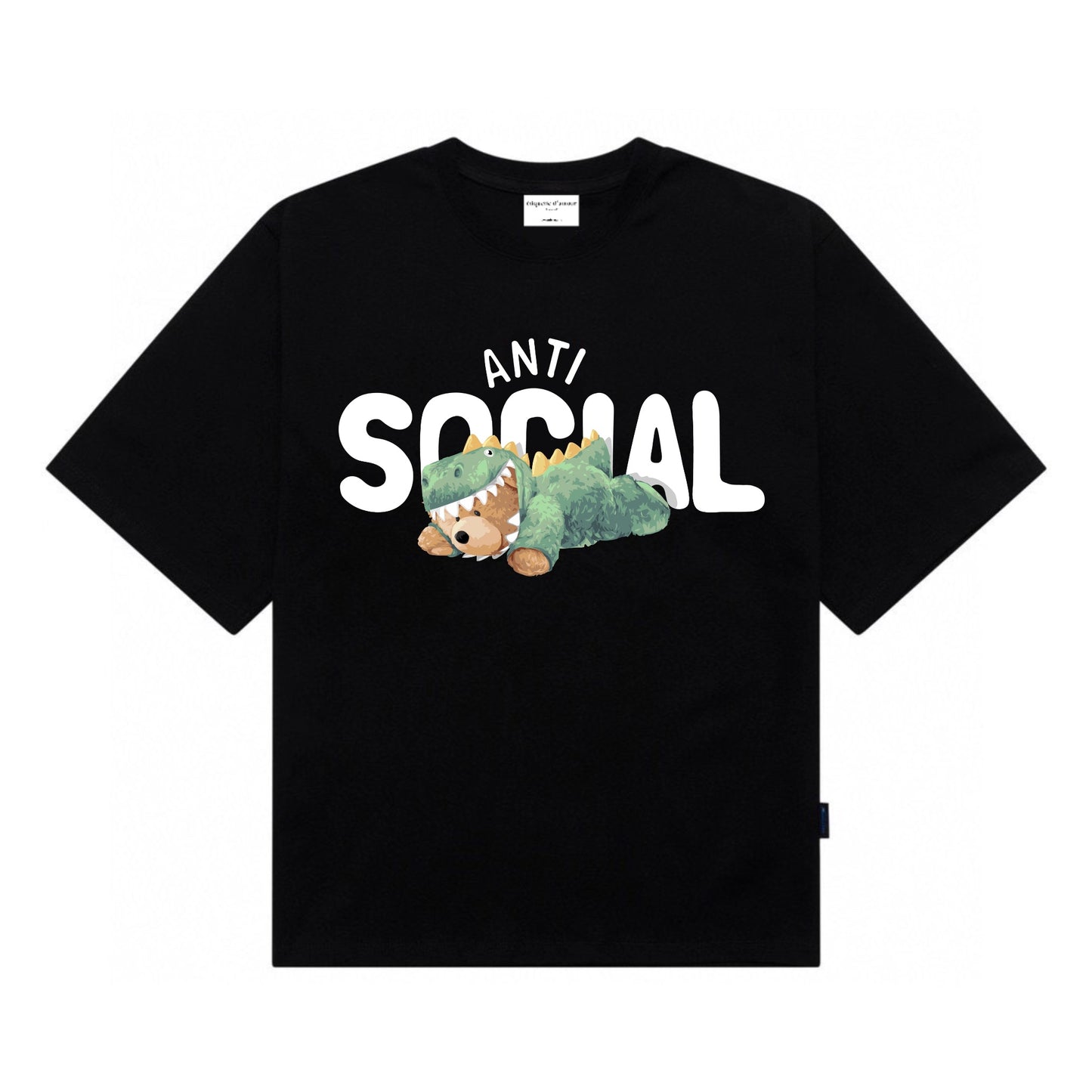 [étiquette d'amour] Anti-Social Premium Oversize Tee