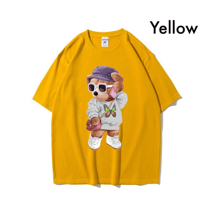 Etiquette Oversized T-Shirt - [0006] Lovely Butterfly Bear