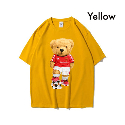 Etiquette Oversized T-Shirt - [0010] Manu Home Bear