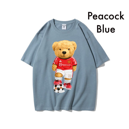 Etiquette Oversized T-Shirt - [0010] Manu Home Bear