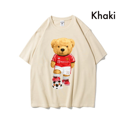 Etiquette Oversized T-Shirt - [0010] Manu Home Bear