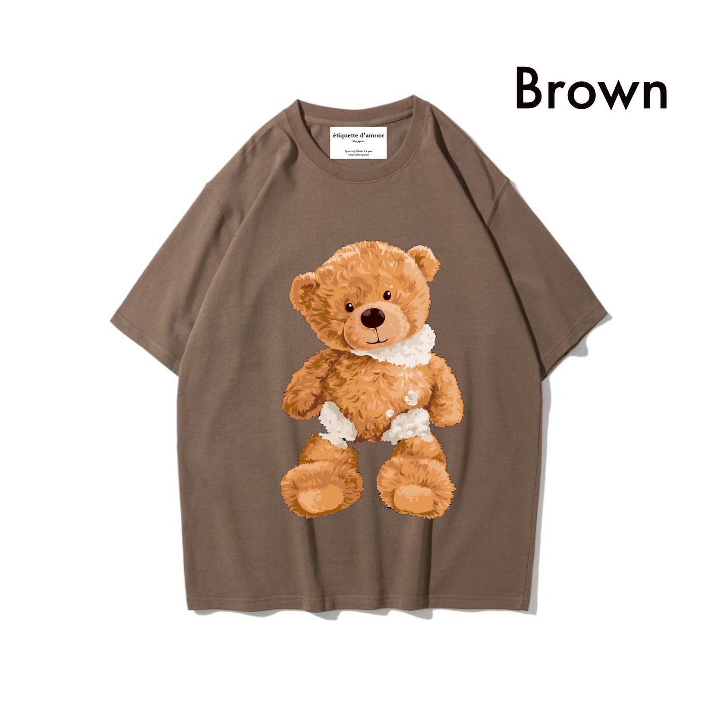 Etiquette Oversized T-Shirt - [0013] Torn Broken Bear
