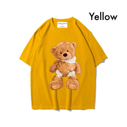 Etiquette Oversized T-Shirt - [0013] Torn Broken Bear