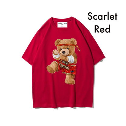 Etiquette Oversized T-Shirt - [0015] Muay Thai Bear