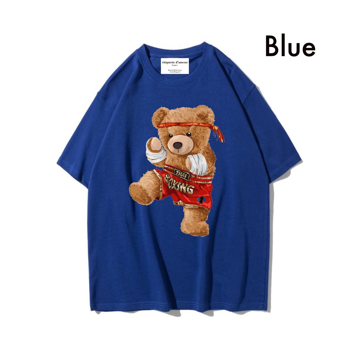 Etiquette Oversized T-Shirt - [0015] Muay Thai Bear