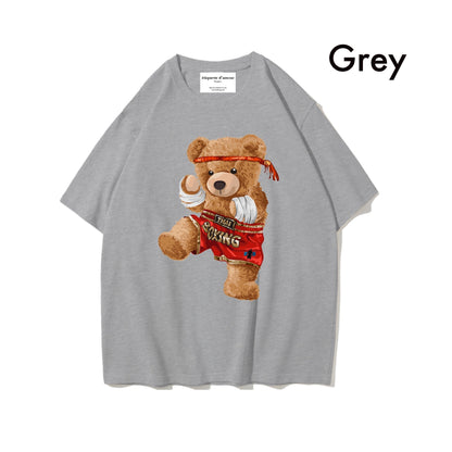 Etiquette Oversized T-Shirt - [0015] Muay Thai Bear