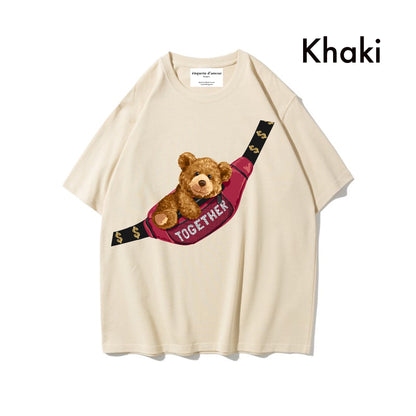 Etiquette Oversized T-Shirt - [0018] Bum Bag Bear