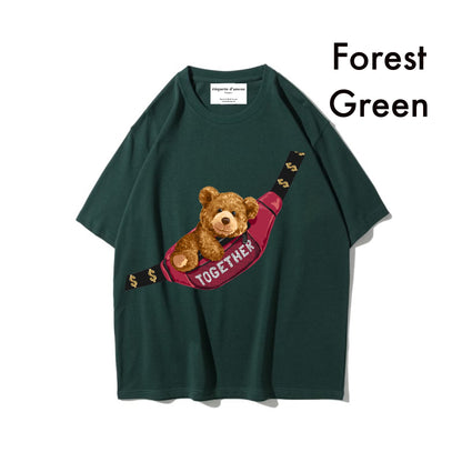 Etiquette Oversized T-Shirt - [0018] Bum Bag Bear