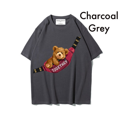 Etiquette Oversized T-Shirt - [0018] Bum Bag Bear