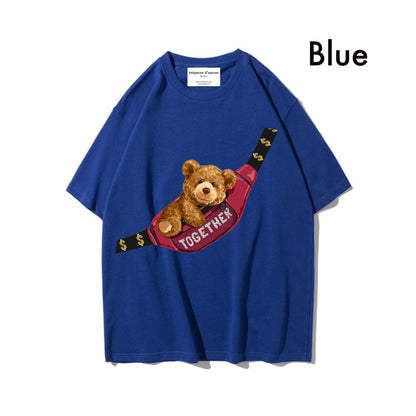 Etiquette Oversized T-Shirt - [0018] Bum Bag Bear