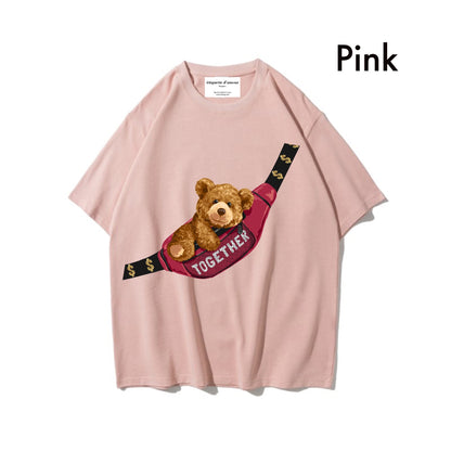 Etiquette Oversized T-Shirt - [0018] Bum Bag Bear