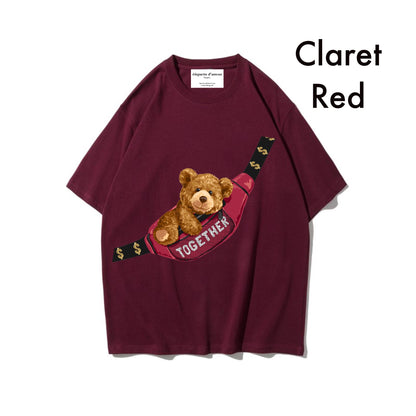 Etiquette Oversized T-Shirt - [0018] Bum Bag Bear