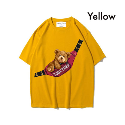 Etiquette Oversized T-Shirt - [0018] Bum Bag Bear