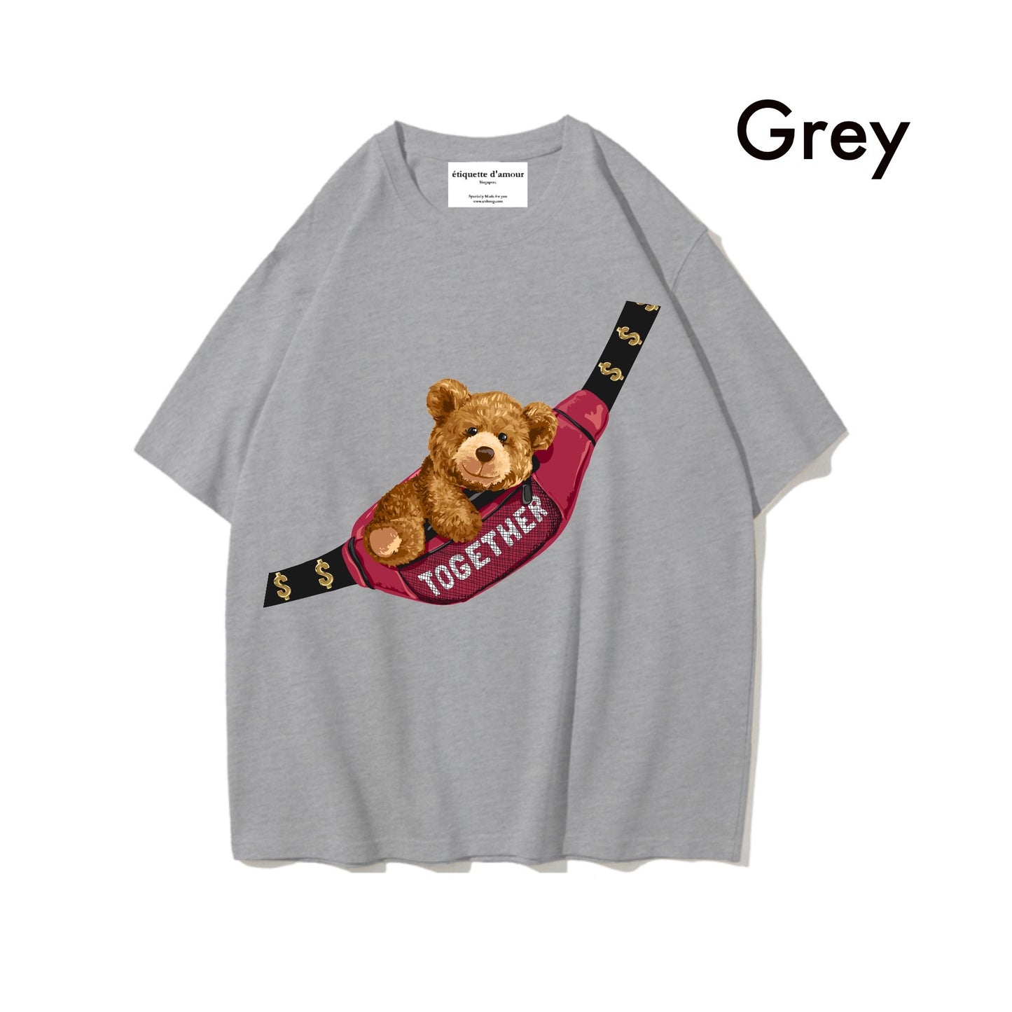 Etiquette Oversized T-Shirt - [0018] Bum Bag Bear