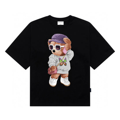 Etiquette Oversized T-Shirt - [0006] Lovely Butterfly Bear