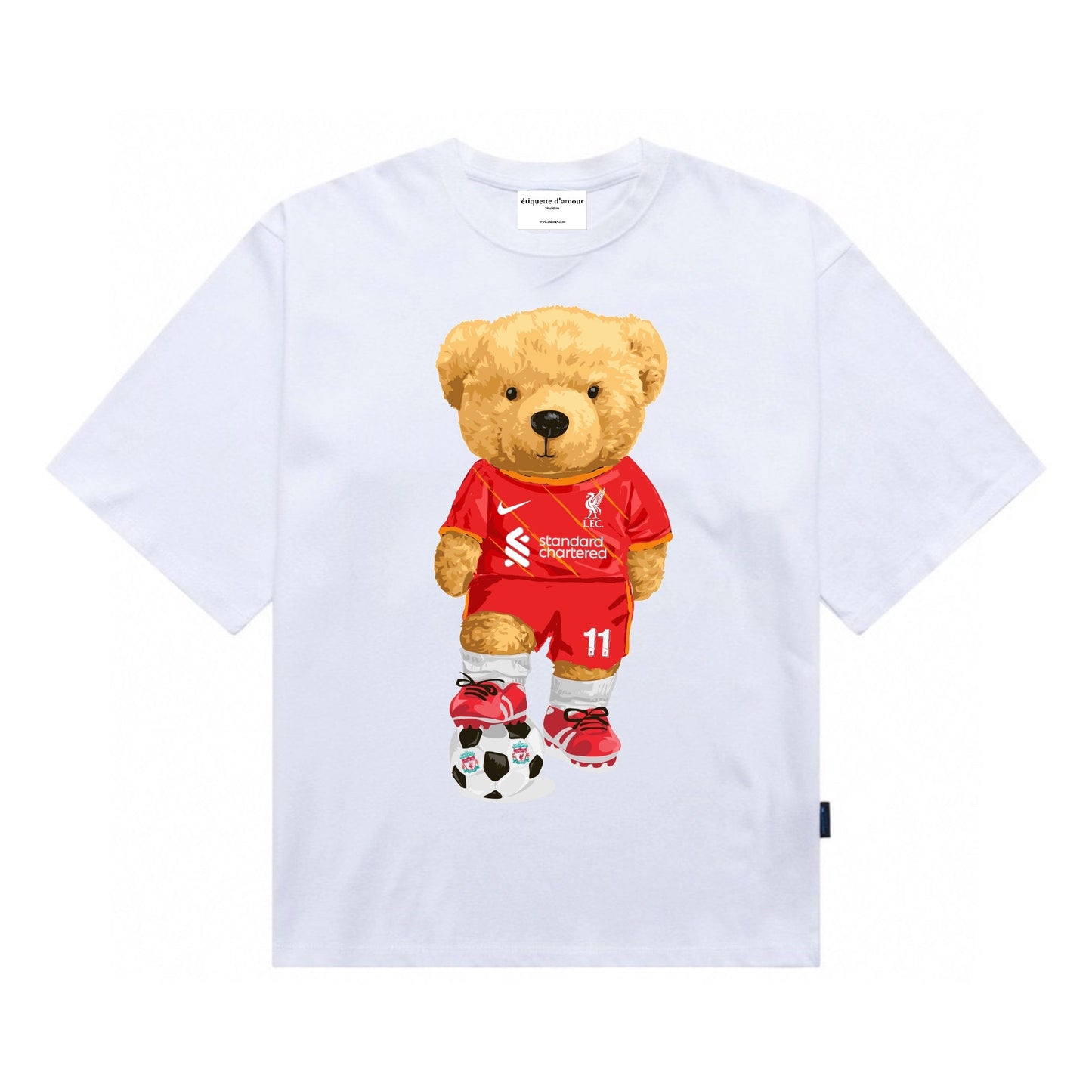 Etiquette Oversized T-Shirt - [0009] Kop Bear