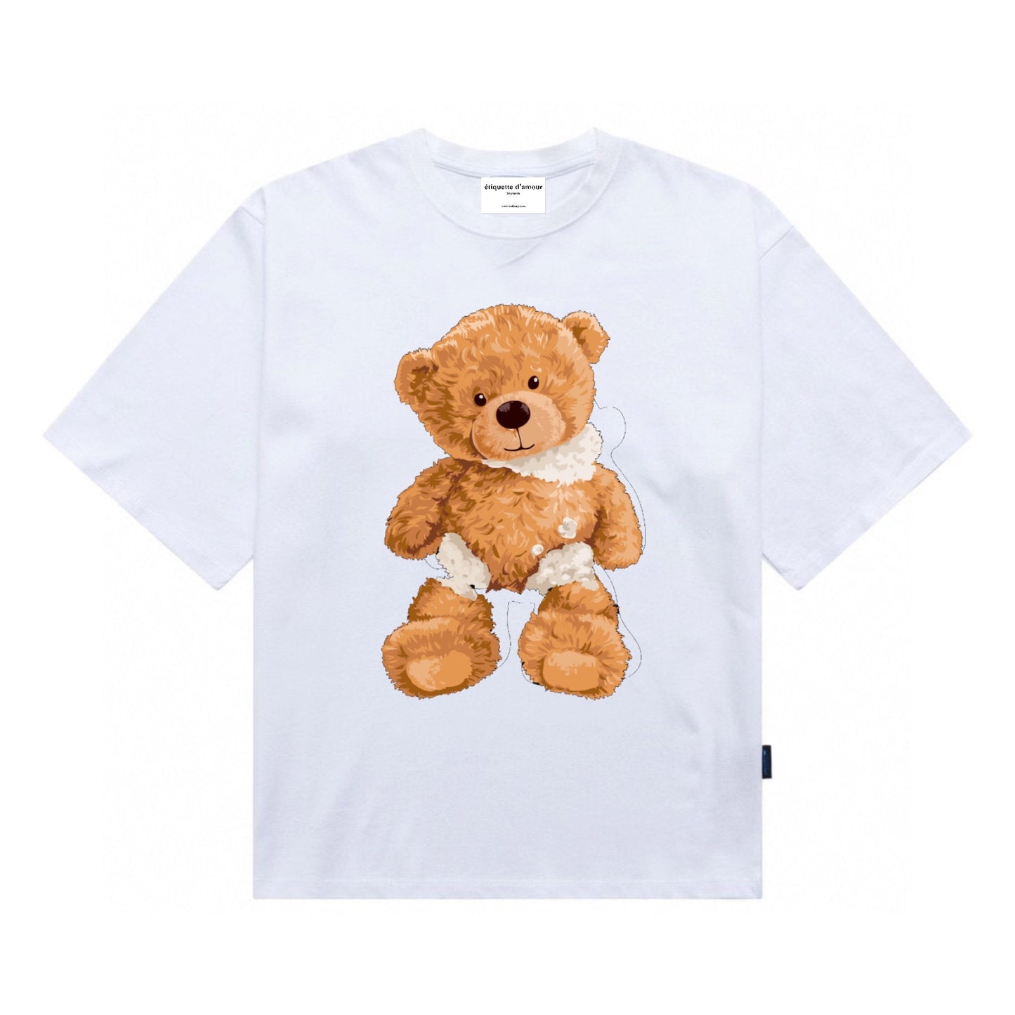 Etiquette Oversized T-Shirt - [0013] Torn Broken Bear