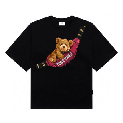 Etiquette Oversized T-Shirt - [0018] Bum Bag Bear