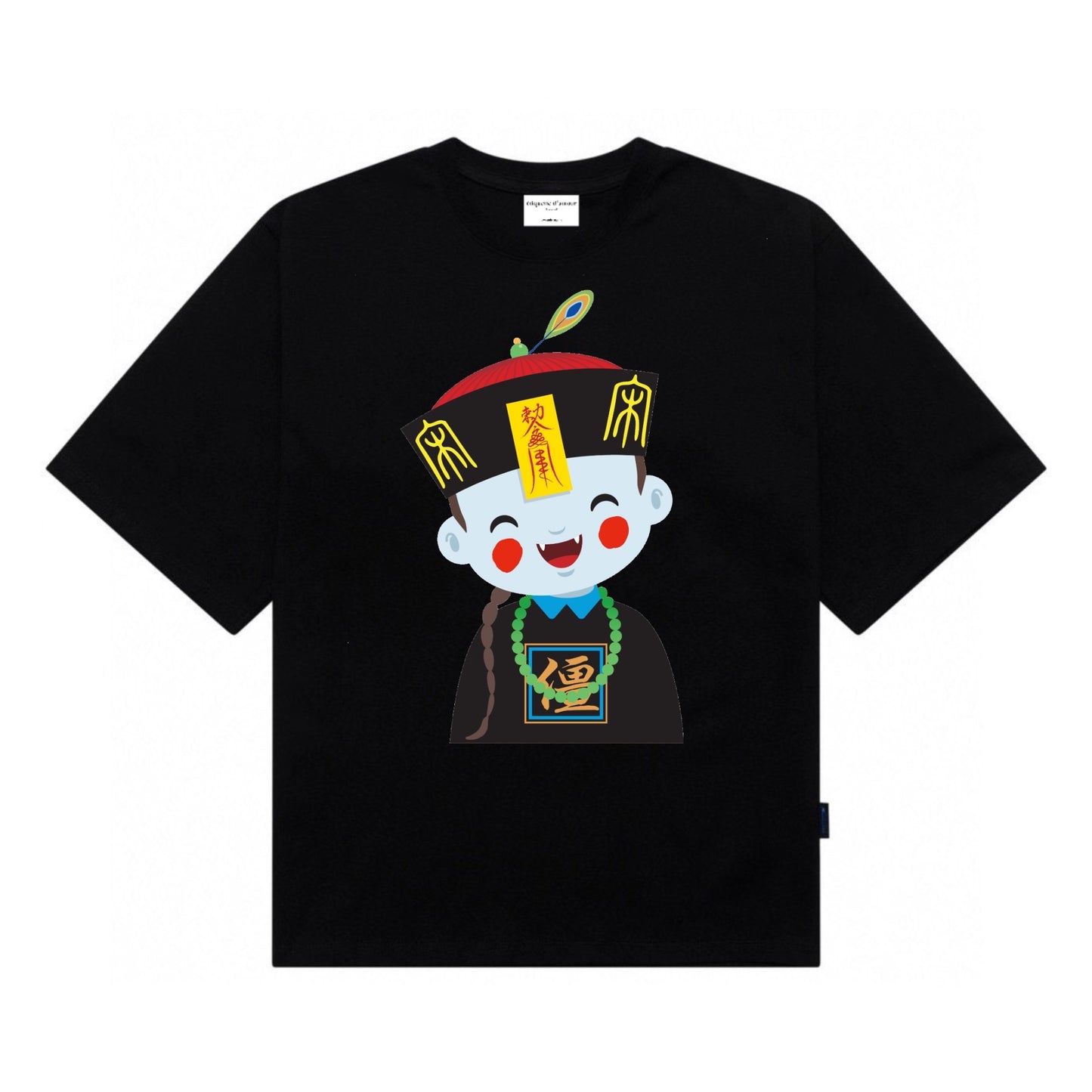 Etiquette Oversized T-Shirt - [0019] Smiling Jiang Shi