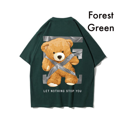 Etiquette Oversized T-Shirt - [0020] Grey Tape Bear