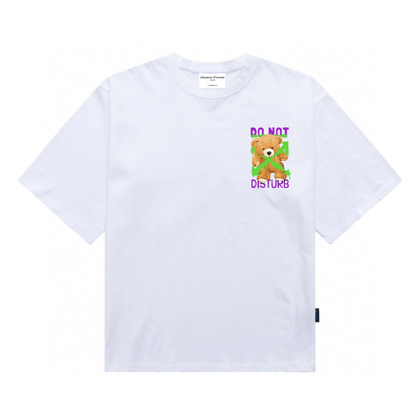 Etiquette Oversized T-Shirt - [0021] Do not Disturb Bear