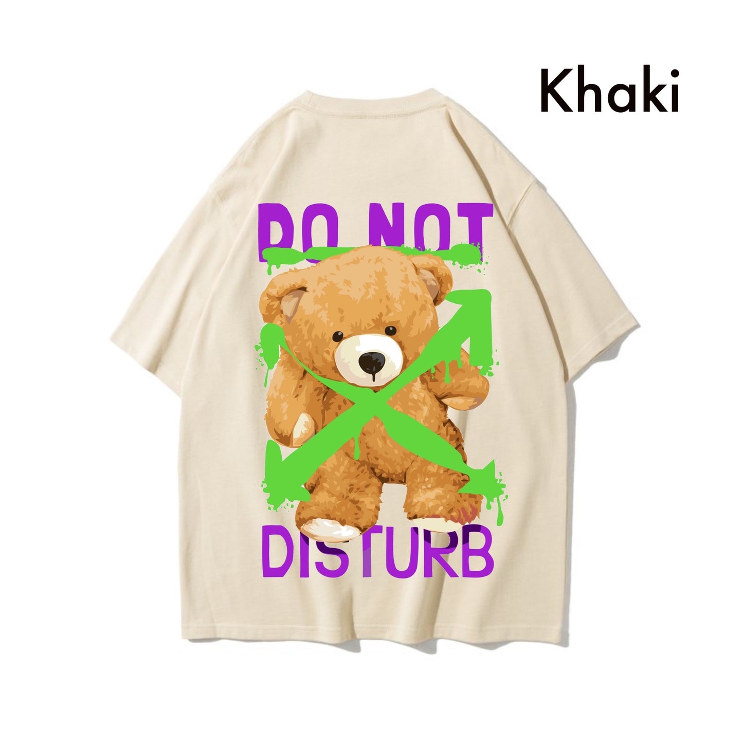 Etiquette Oversized T-Shirt - [0021] Do not Disturb Bear