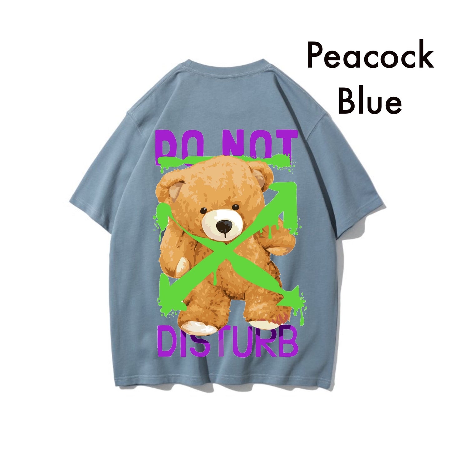 Etiquette Oversized T-Shirt - [0021] Do not Disturb Bear