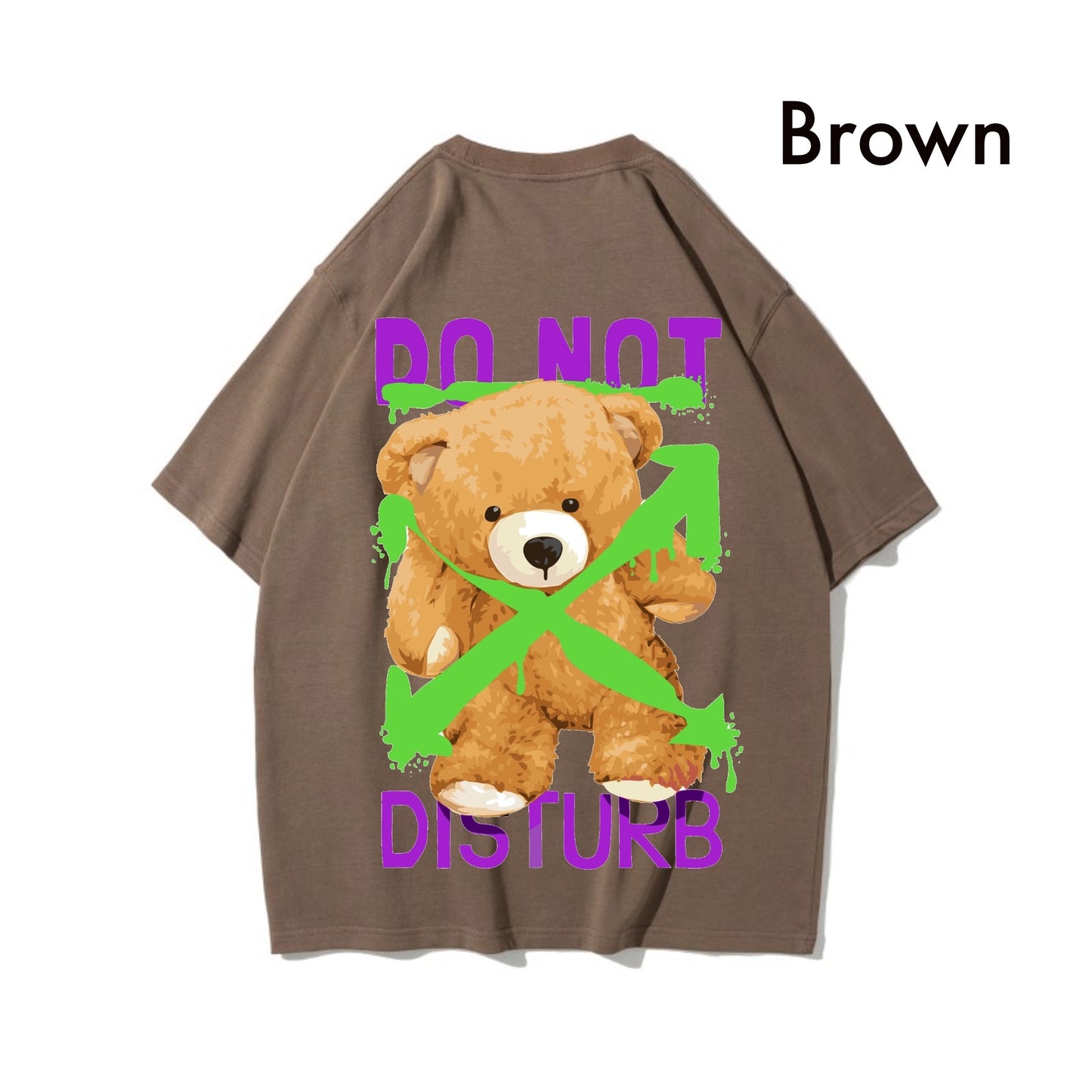 Etiquette Oversized T-Shirt - [0021] Do not Disturb Bear