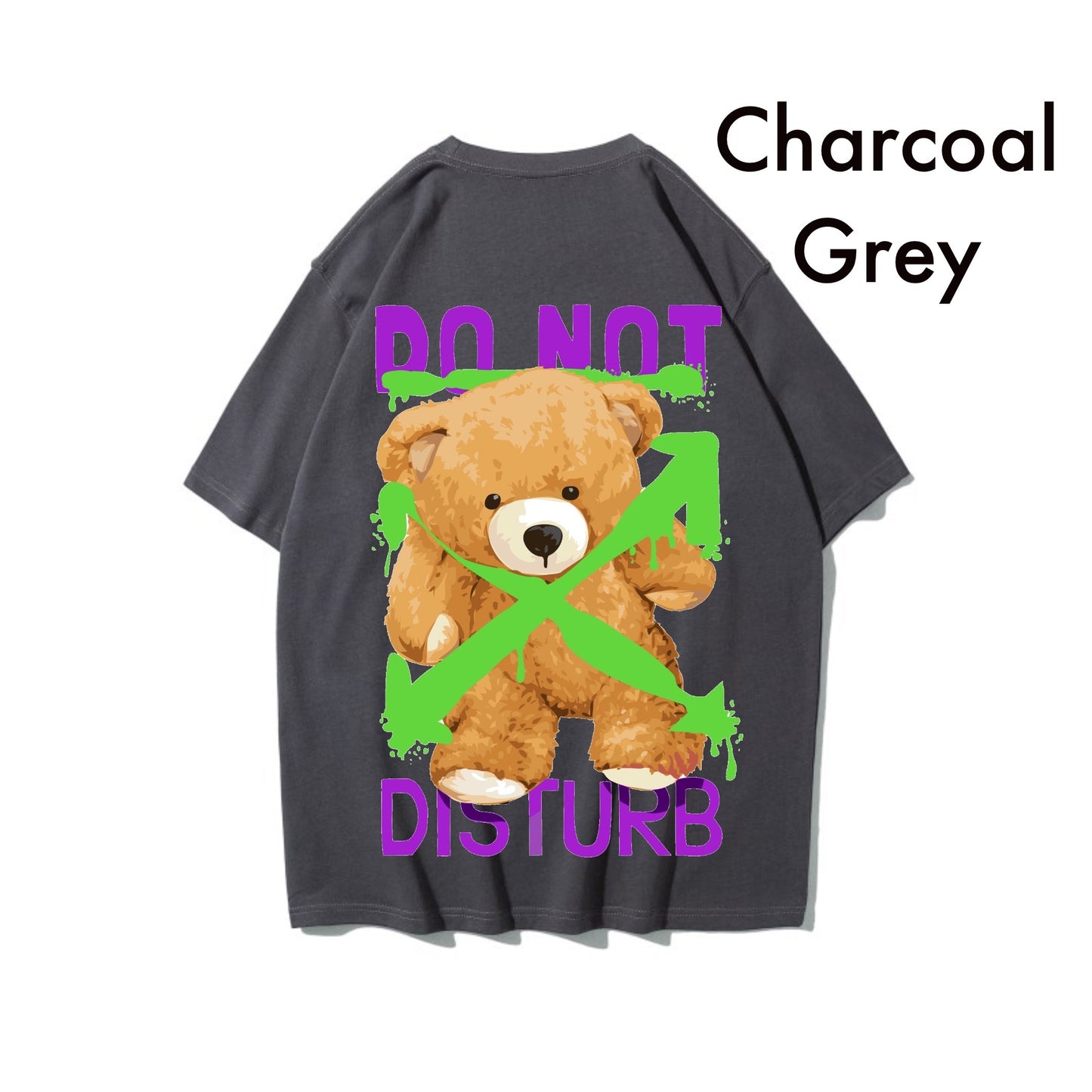 Etiquette Oversized T-Shirt - [0021] Do not Disturb Bear