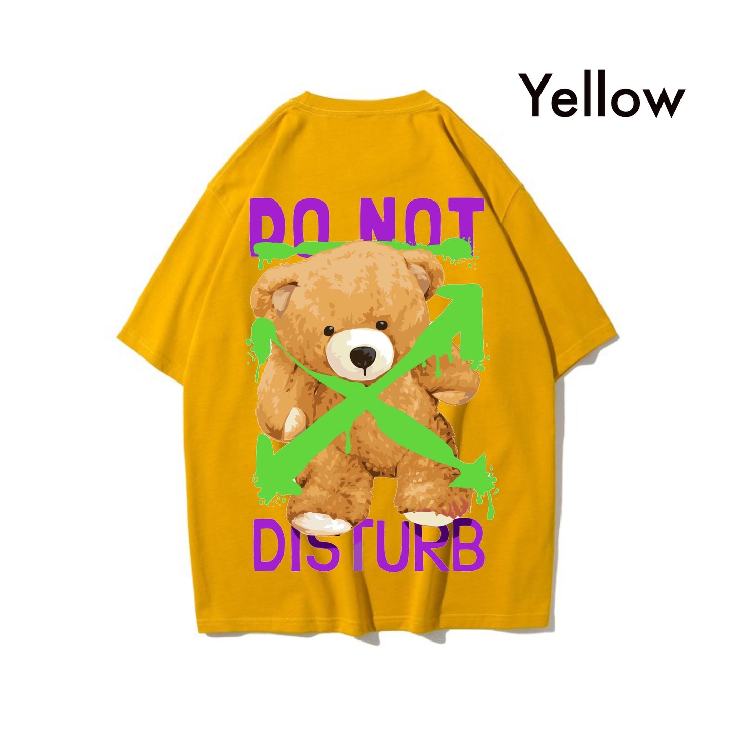 Etiquette Oversized T-Shirt - [0021] Do not Disturb Bear