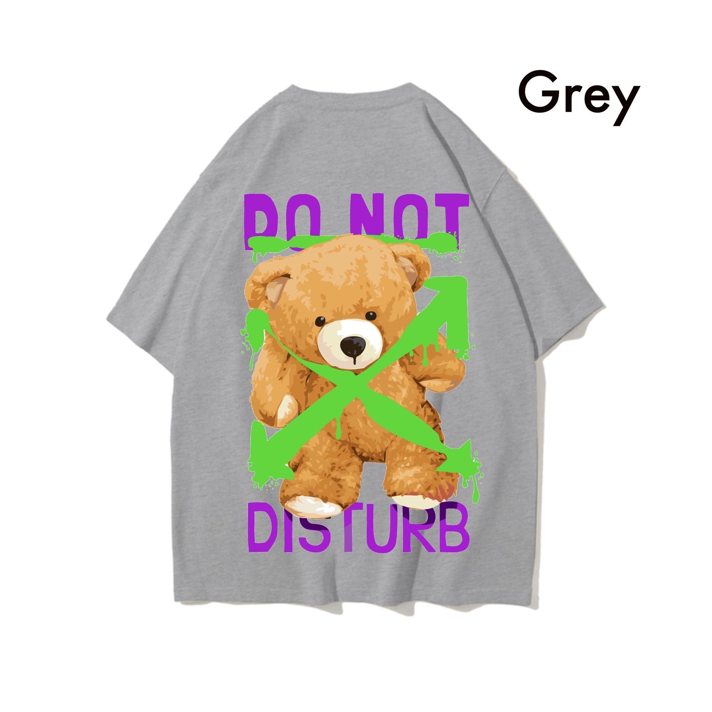 Etiquette Oversized T-Shirt - [0021] Do not Disturb Bear