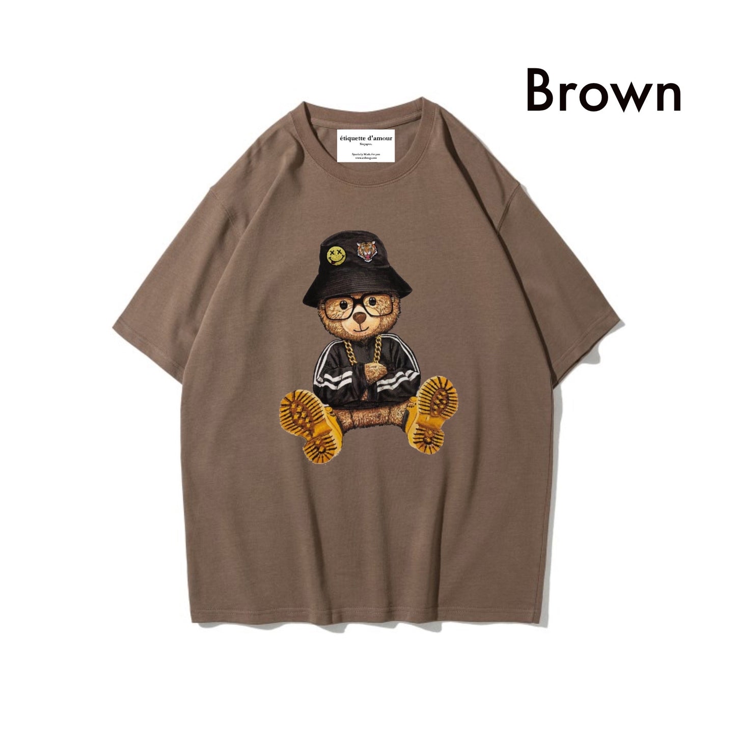 Etiquette Oversized T-Shirt - [0022] Hippie Bear