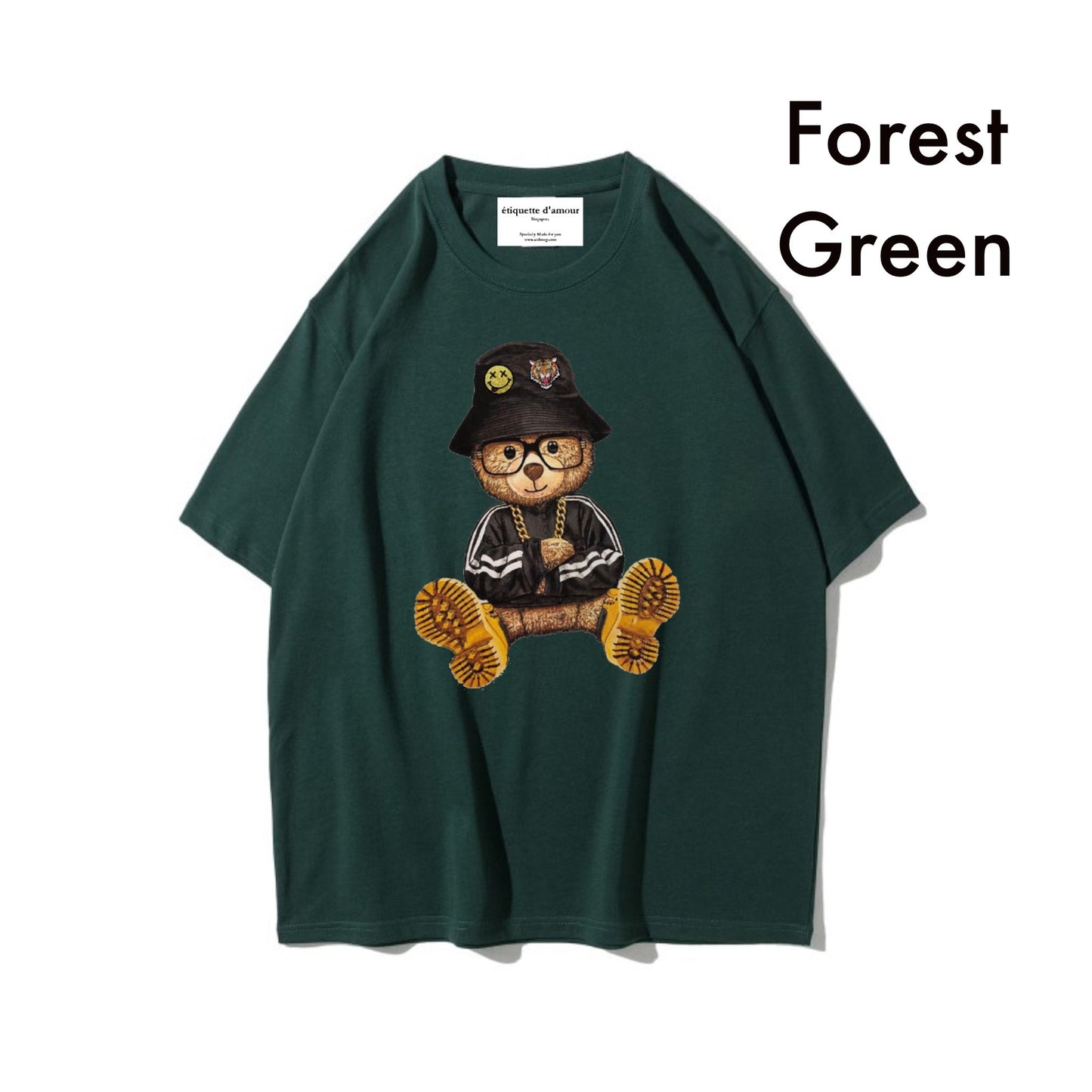 Etiquette Oversized T-Shirt - [0022] Hippie Bear