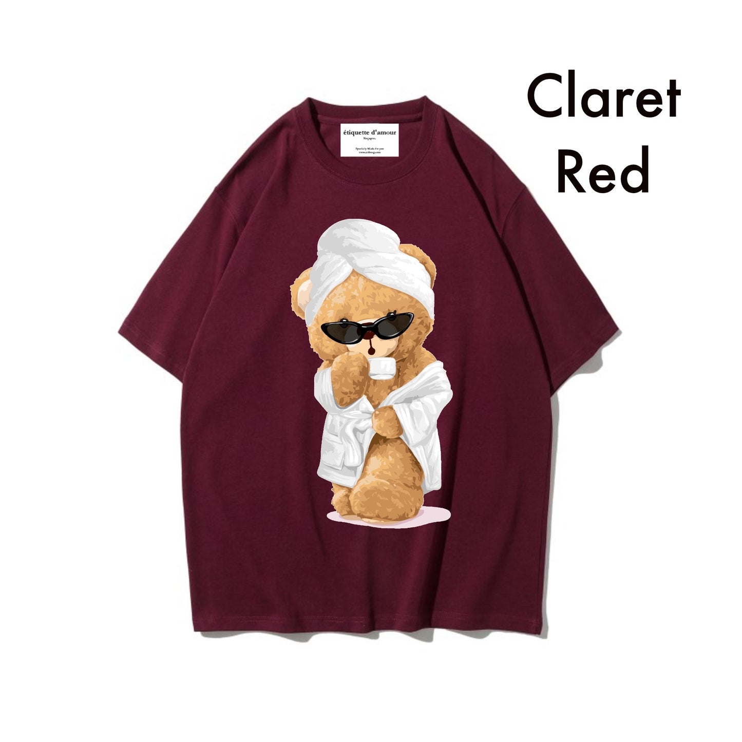 Etiquette Oversized T-Shirt - [0026] Bath Robe Bear