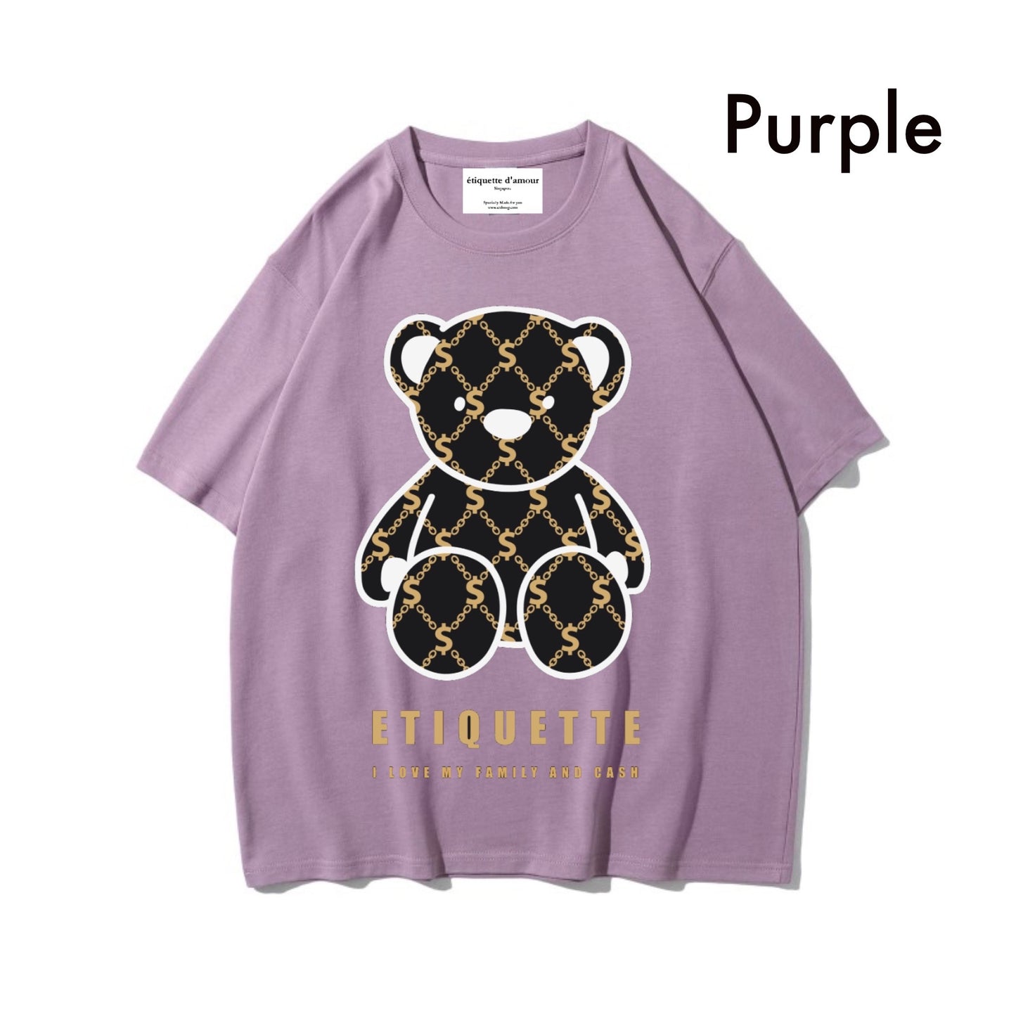 Etiquette Oversized T-Shirt - [0028] Etiquette Brand Bear
